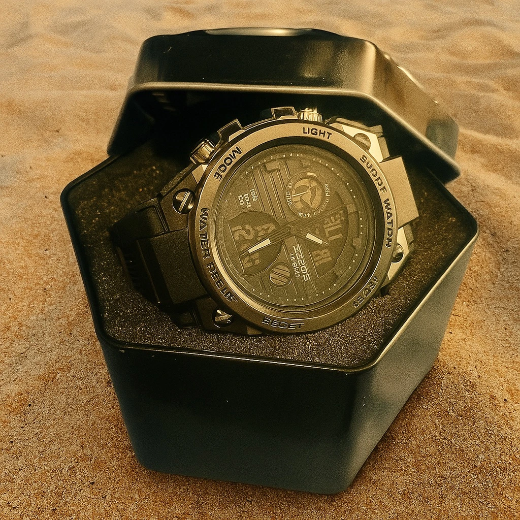 20251107_1238_Reloj sobre Arena Diurna_remix_01k9fp98s8eeybk4jccbmvmvmf